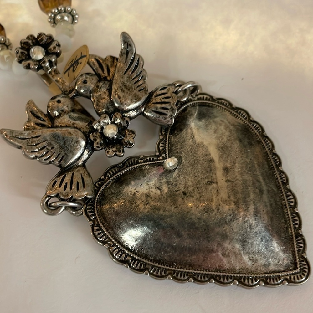 Sacred Heart Milagro Necklace